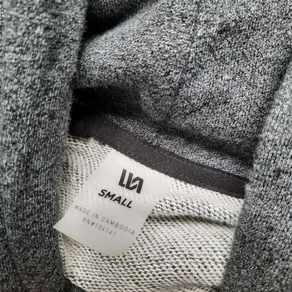 VRST Lux French Terry Hoodie Sweatshirt Mens Small Gray Heather Pullover - Picture 8 of 11